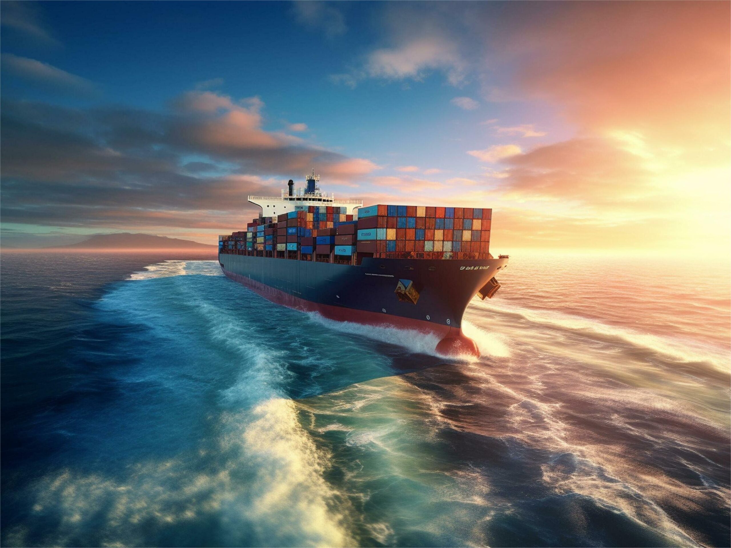 Cargo ship and airplane representing amazon fba shipping china netherlands