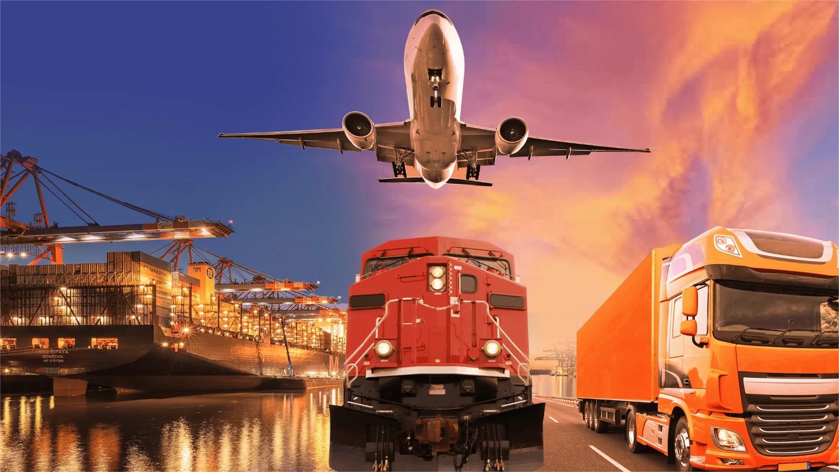 A large container ship transporting factory goods from China to Europe