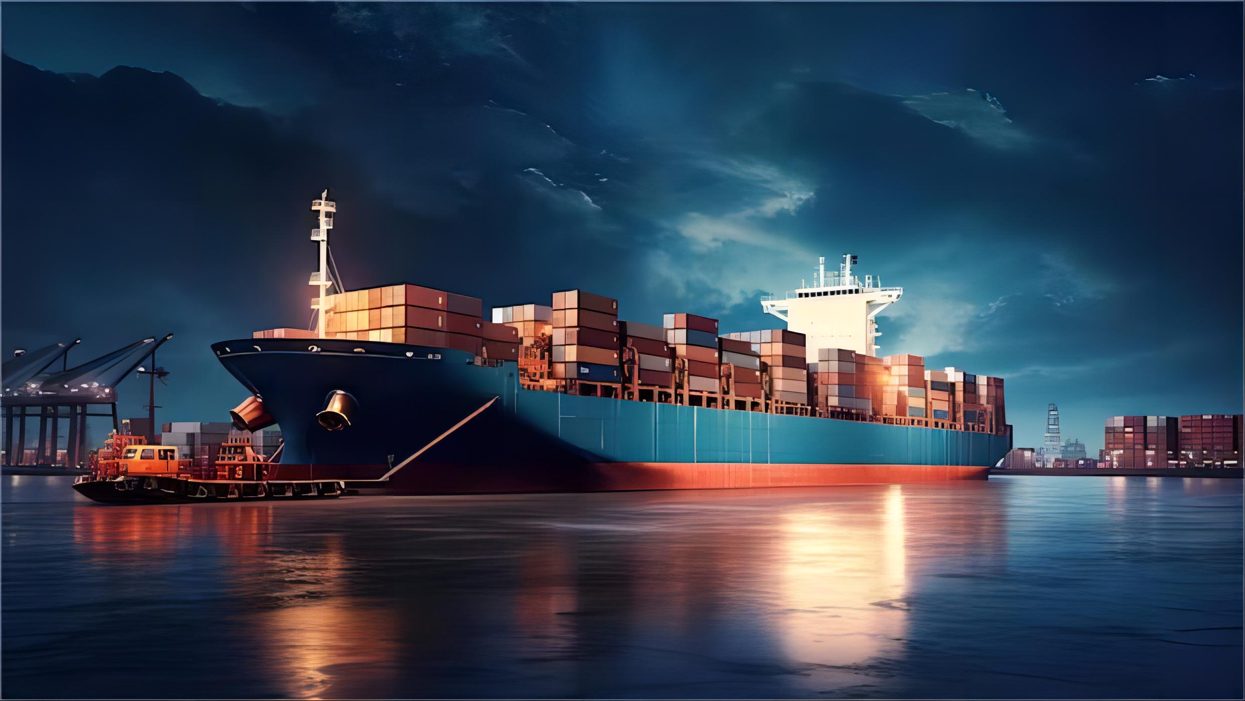 Logistics hub in Poland showing rail to sea transshipment