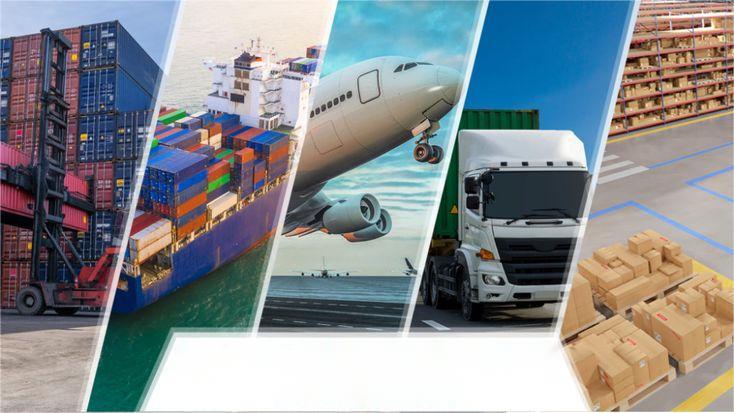 Cargo ship and delivery truck representing door to door shipping from China to Mexico