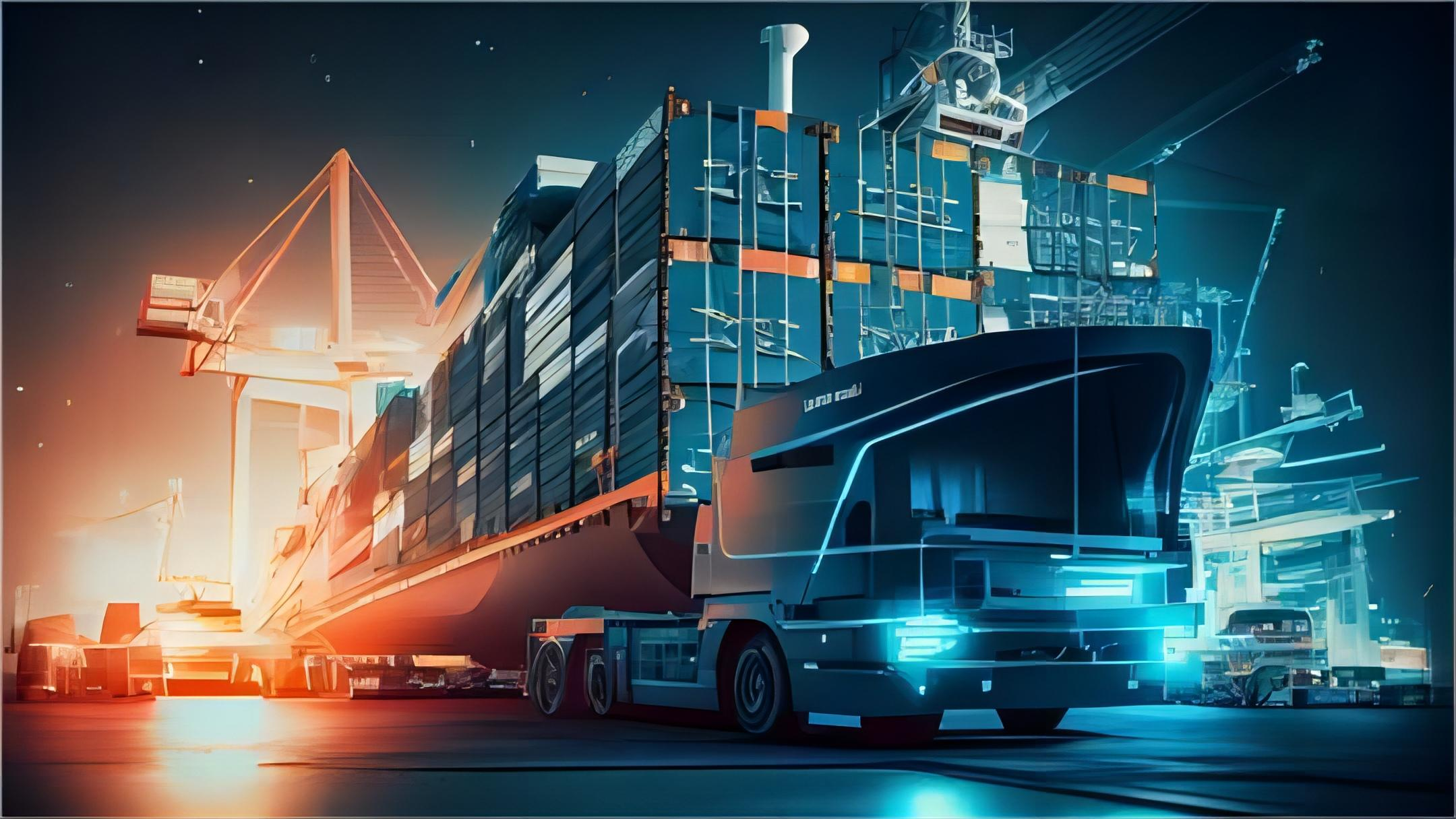 Logistics worker managing cargo handling for Canadian imports