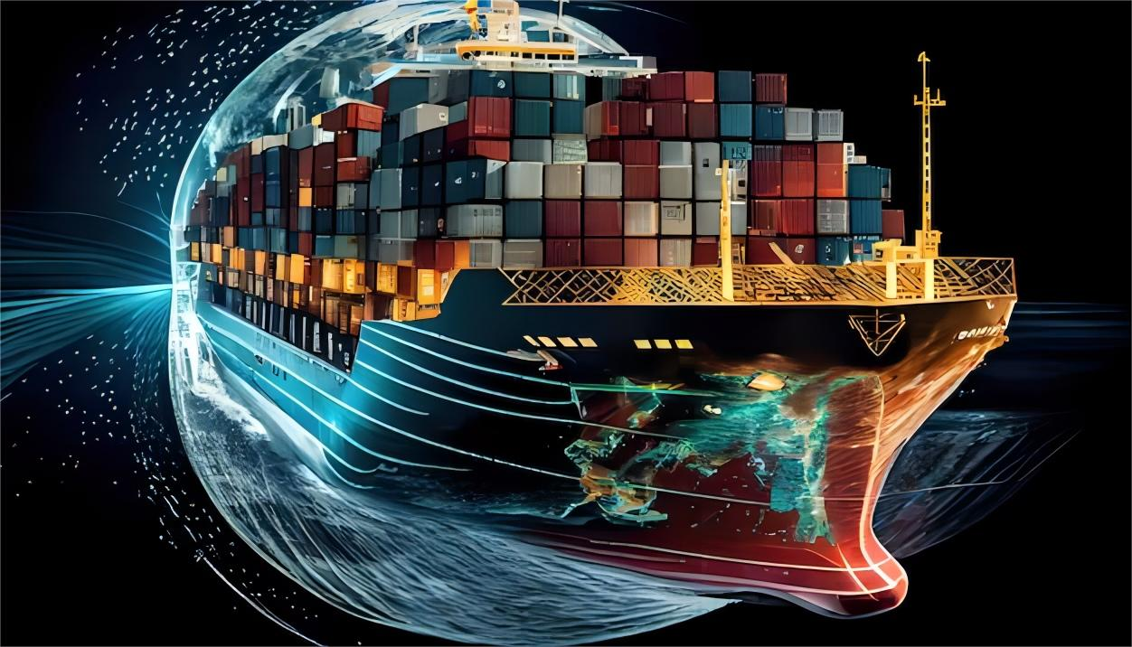 Cargo ship and airplane representing export logistics china to UAE