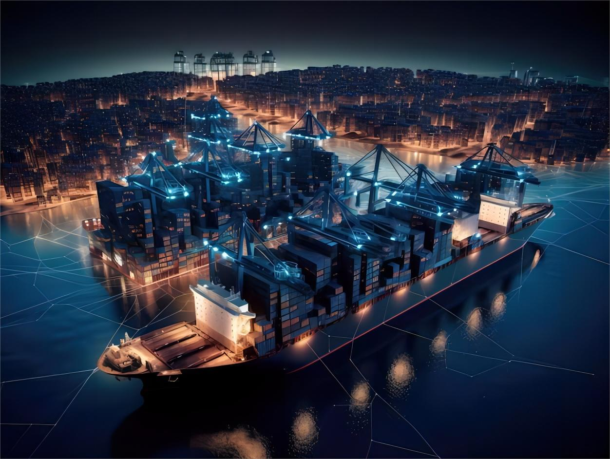 Logistics professional tracking a shipment from China to Australia