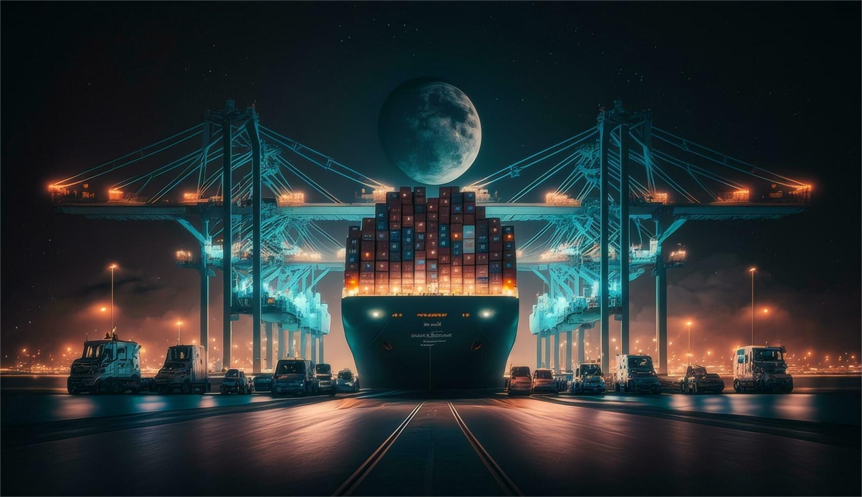Logistics warehouse handling cargo for UK delivery