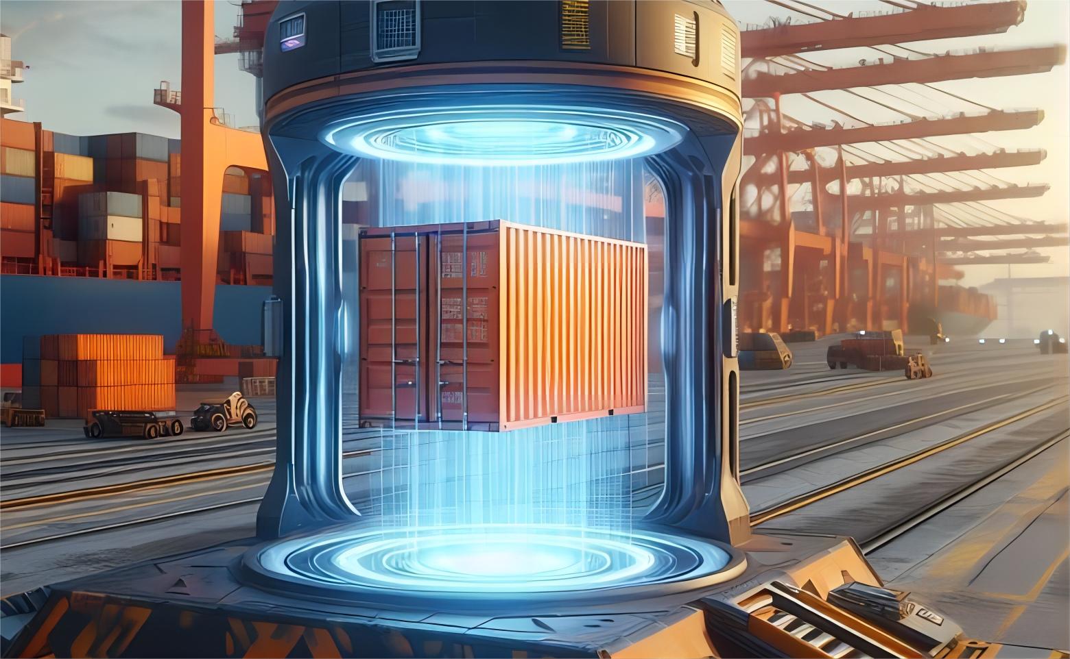 Cargo ship transporting containers from China to the UK