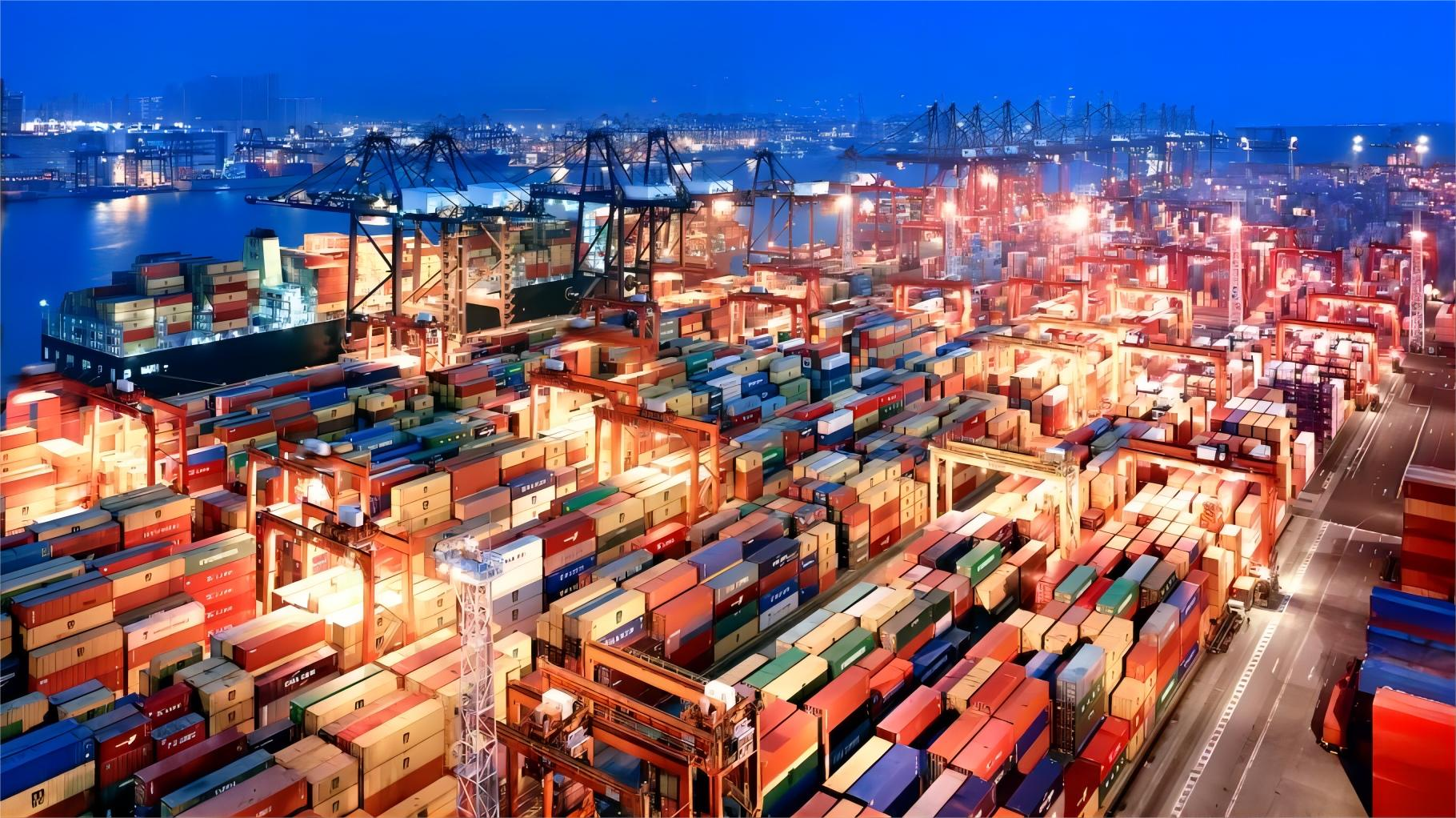Logistics warehouse with Dutch flag